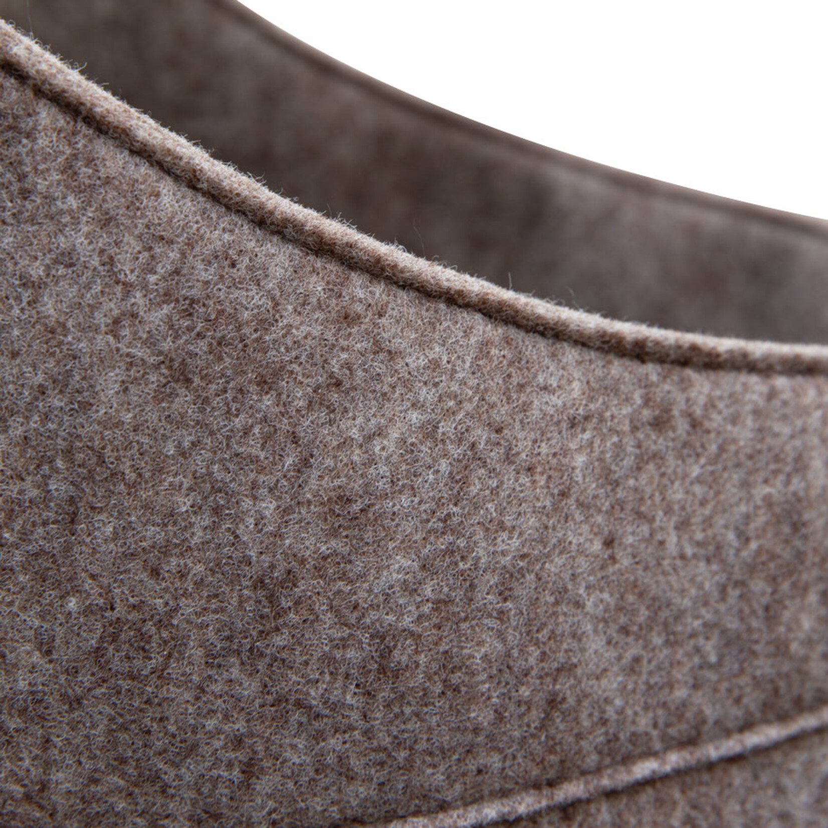 Kaminholz Tasche klein Filz natur-meliert 35x24.5xH35cm