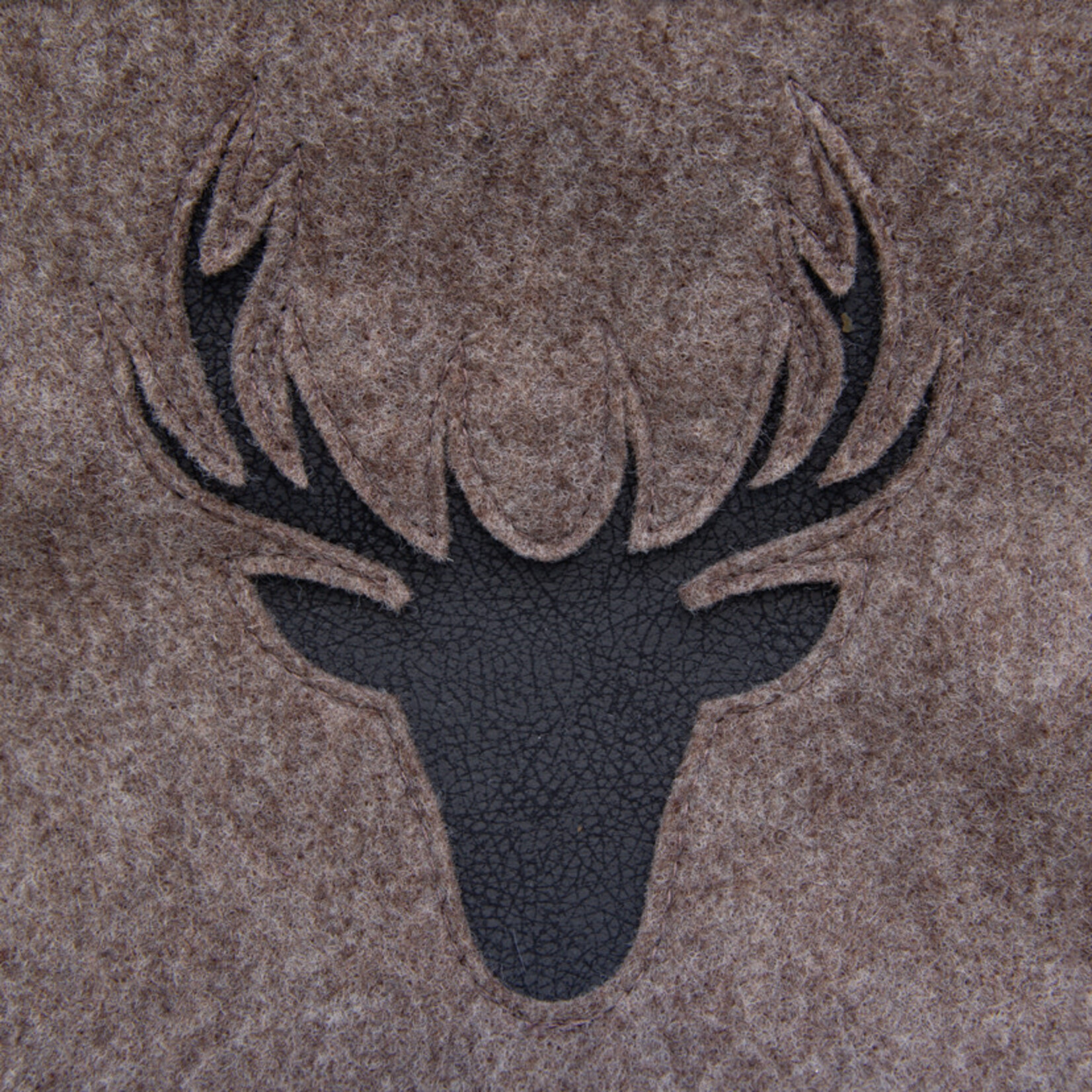 Kaminholz Tasche klein Filz natur-meliert 35x24.5xH35cm