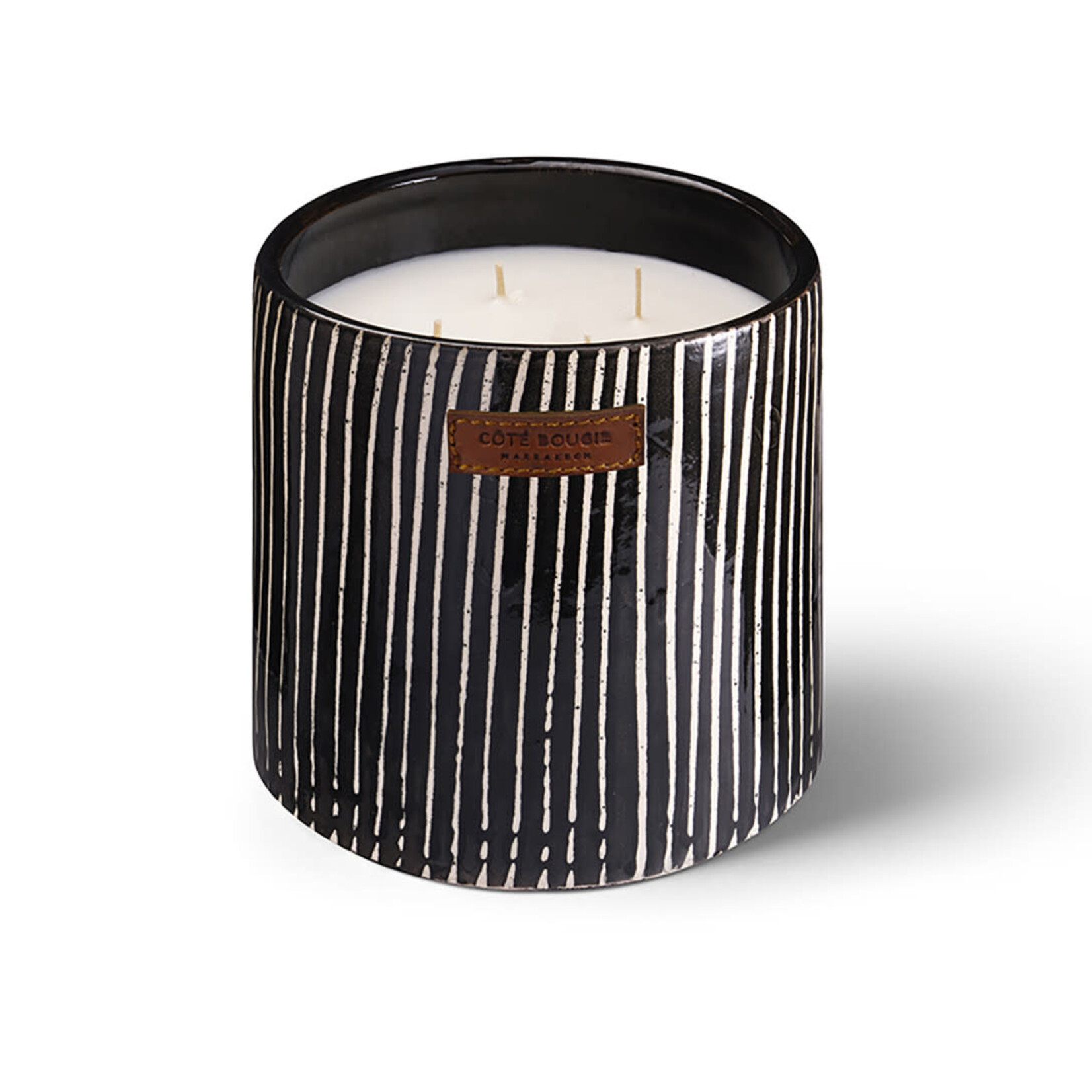 Duftkerze Zebra Muster - Mandarine Majorelle D12cm, M