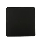 Mousepad Leder: schwarz, Naht: schwarz 21x21cm