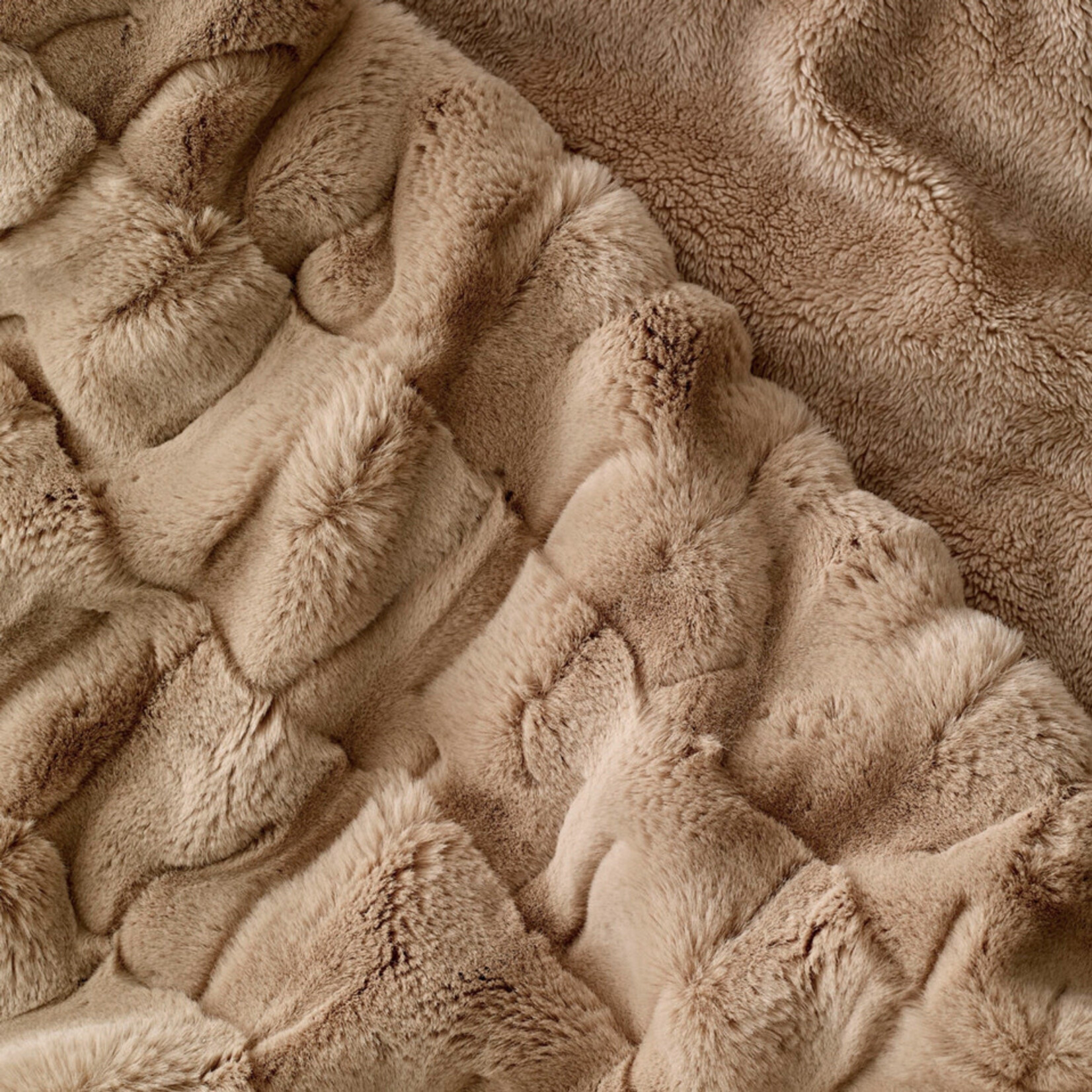 Kunstfelldecke camel 100% Polyester 150x200cm