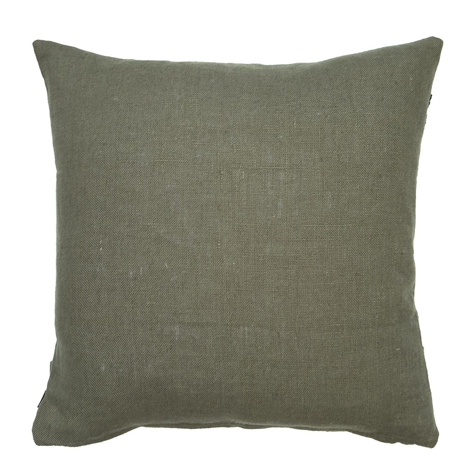 KEVIN Kissen Kaki mit schwarzen Streifen, 45x45cm