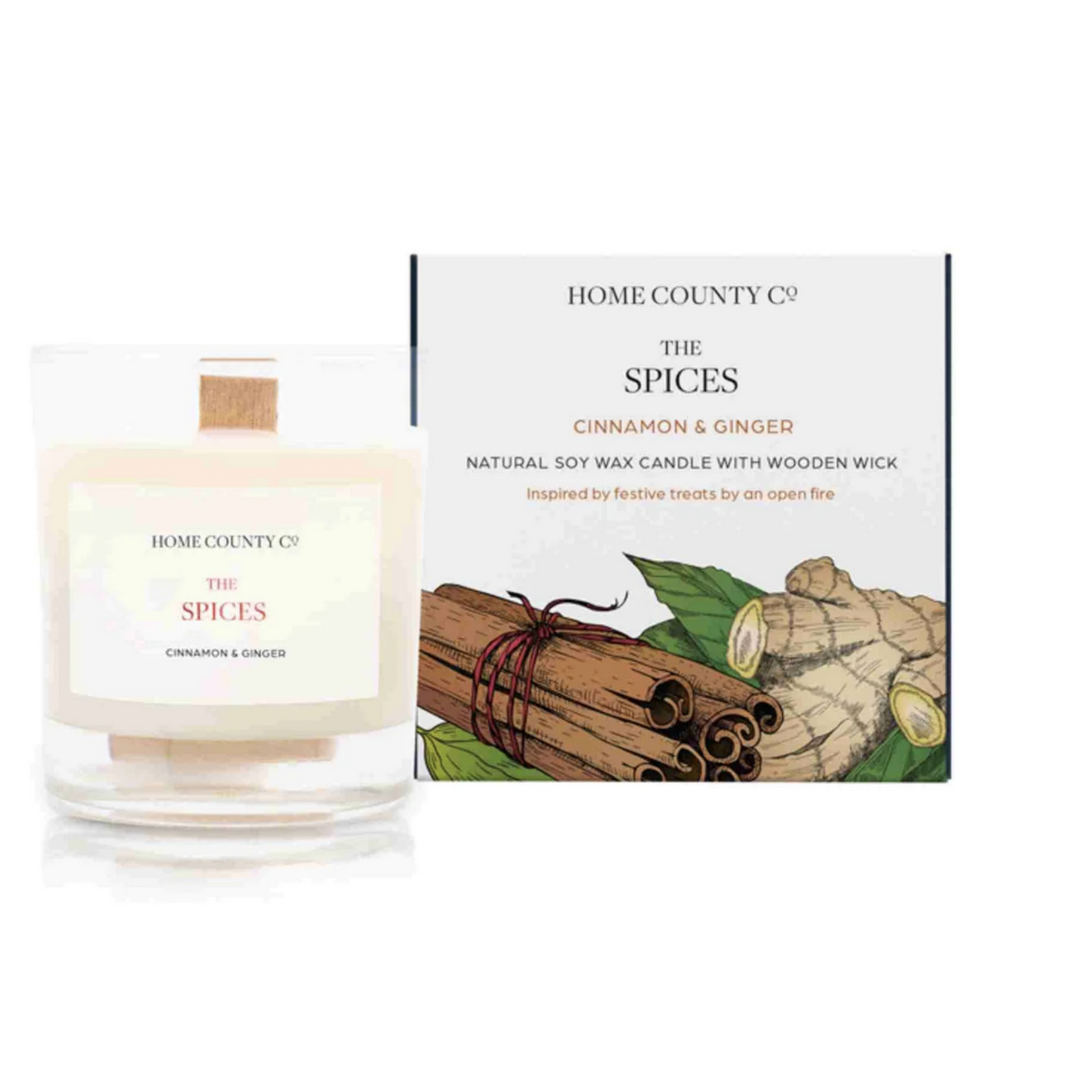 The Spices Duftkerze Zimt und Ingwer 200g