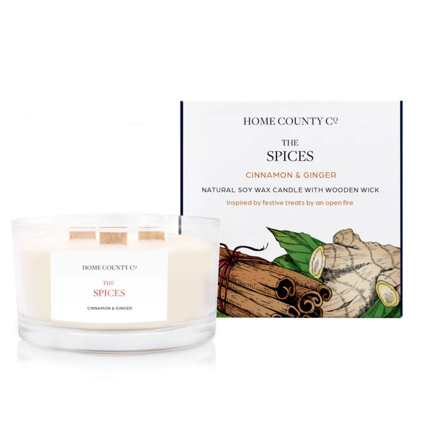 The Spices Duftkerze Zimt und Ingwer 400g