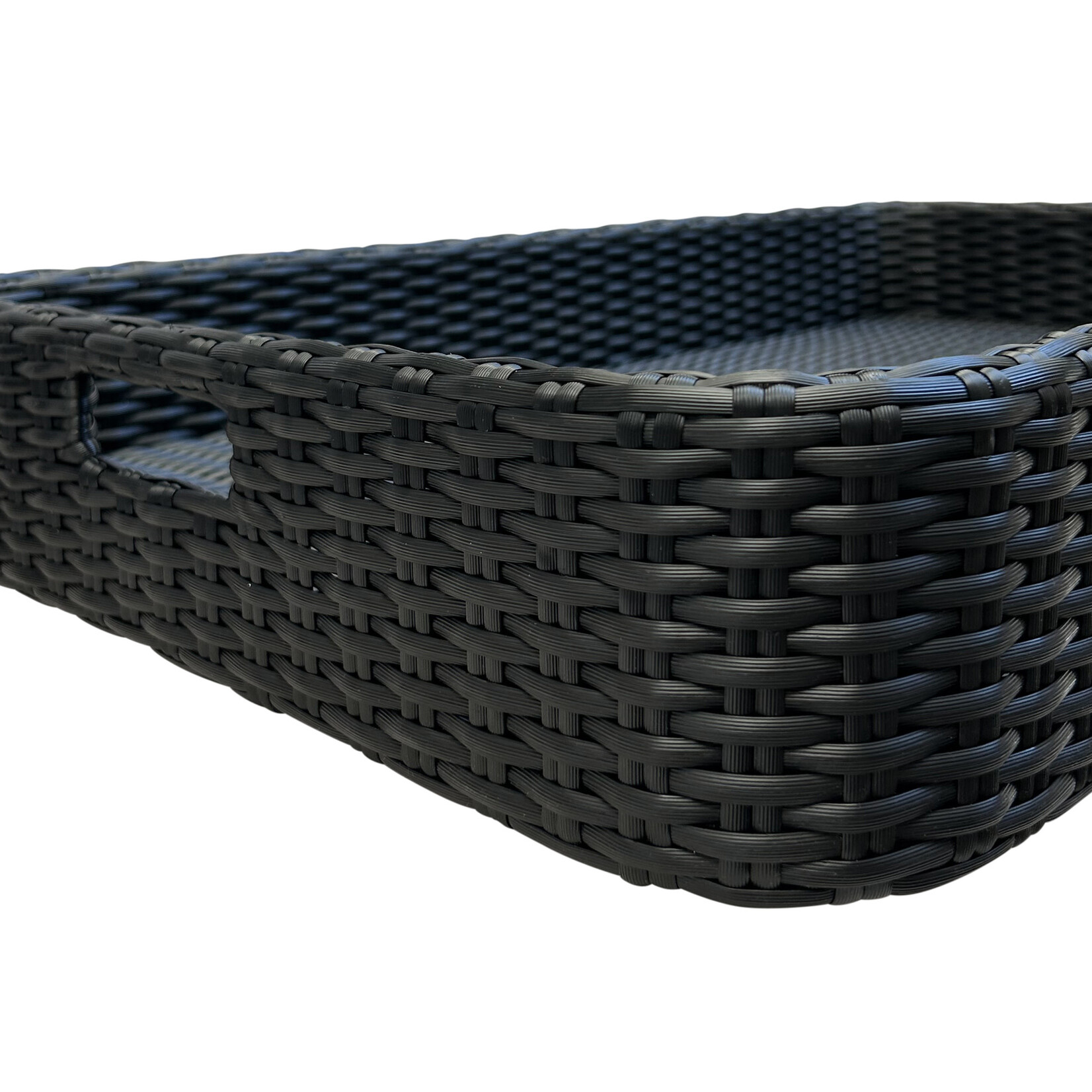 Arco Floating Tablett schwarz, 80x50xH11cm