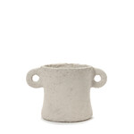 Blumentopf Pappmaché mit Henkel 30x22xH23cm