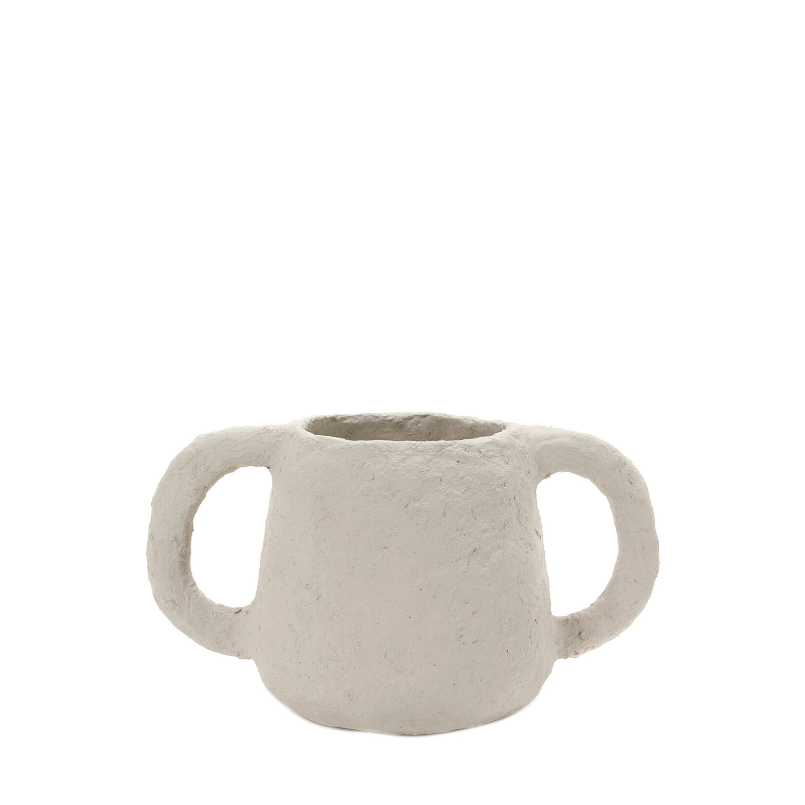 Blumentopf Pappmaché mit Henkel 30x17xH18cm