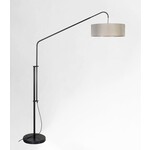 Bogenlampe Evan, bronze, D55x130/175xH170/210cm
