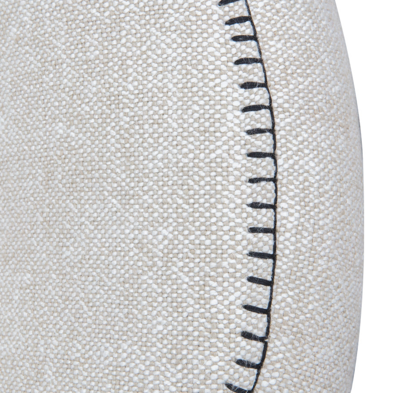 Clemonte Sessel weiss, Naht schwarz, B81xT85xH74cm