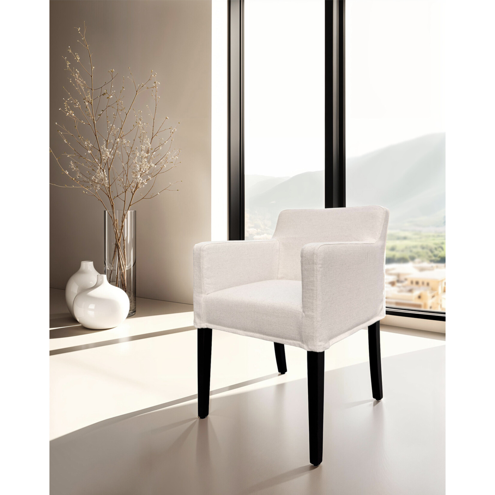 Davi Armlehnstuhl sand, 57x63x83cm abziehbar