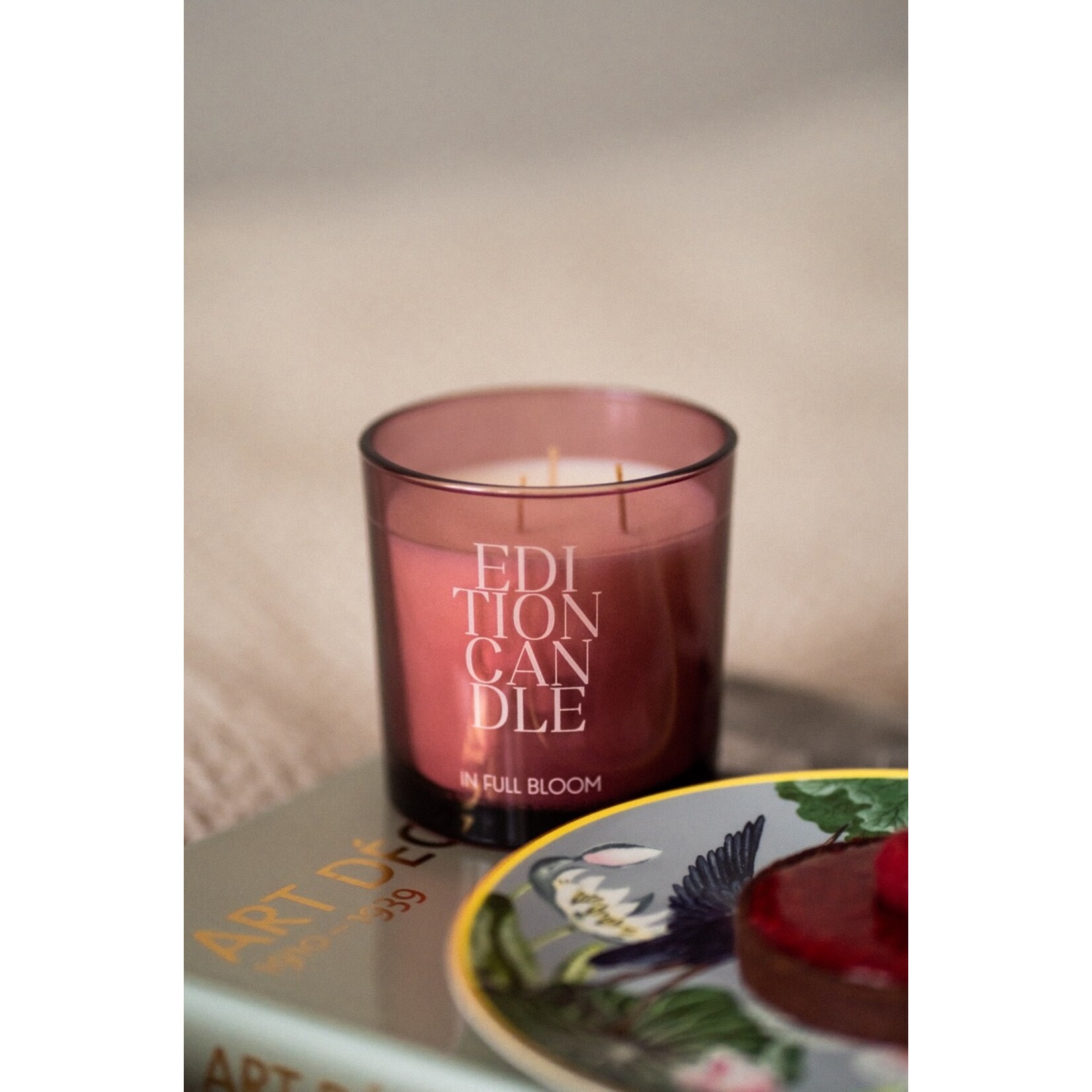 Duftkerze Blütenzauber 340g mit drei Dochte