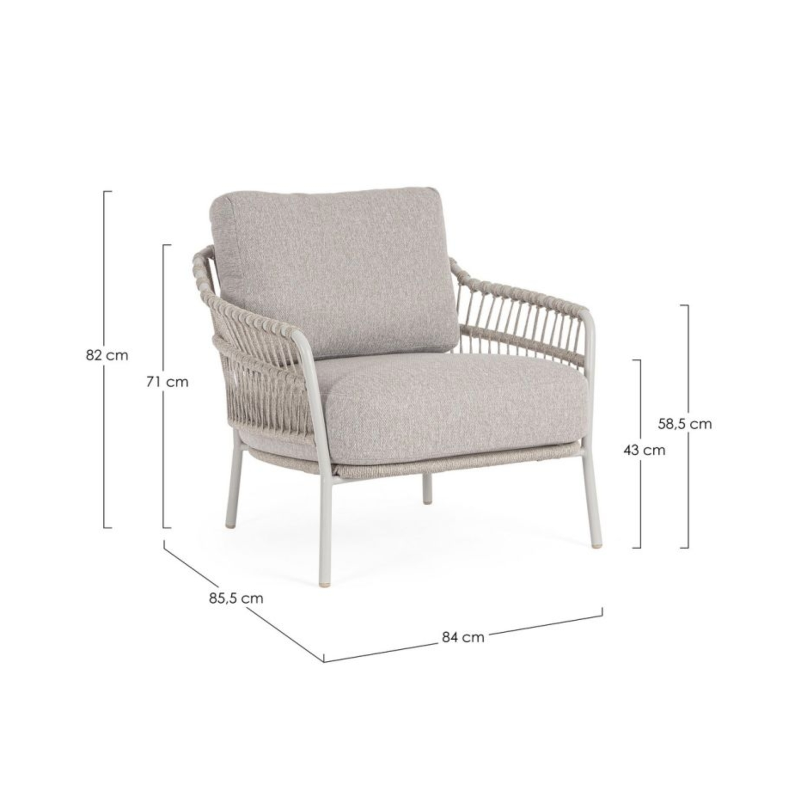 Talaia Frostig Outdoor Sessel inkl. Kissen