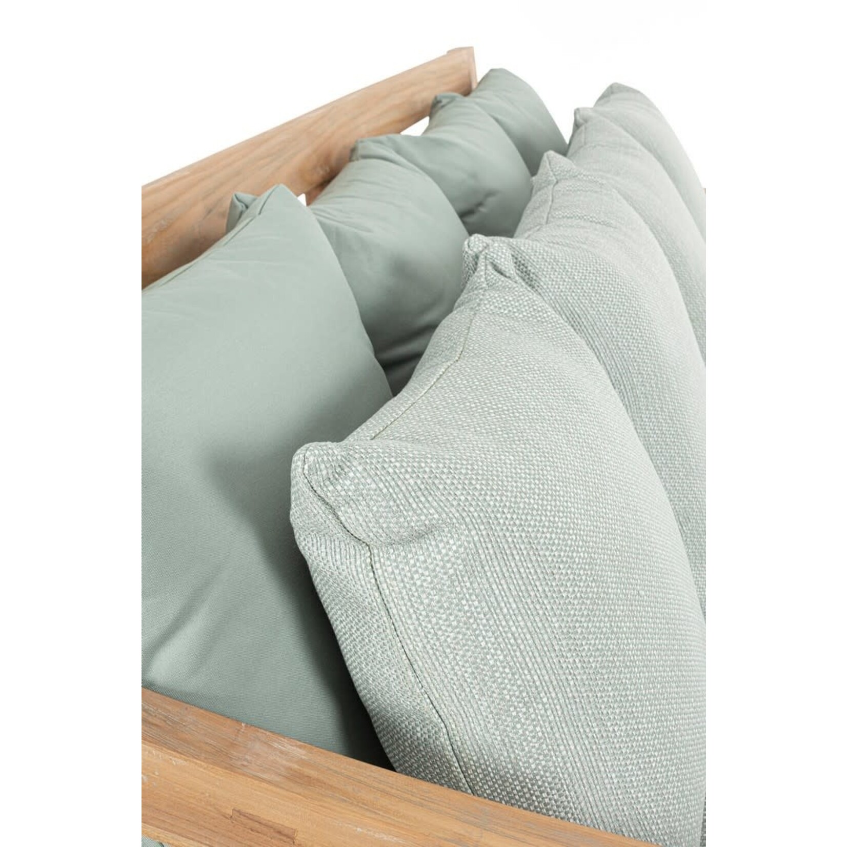 Bali Daybed Teak 190x112xH81cm inkl. Kissen, Farbe: Aqua