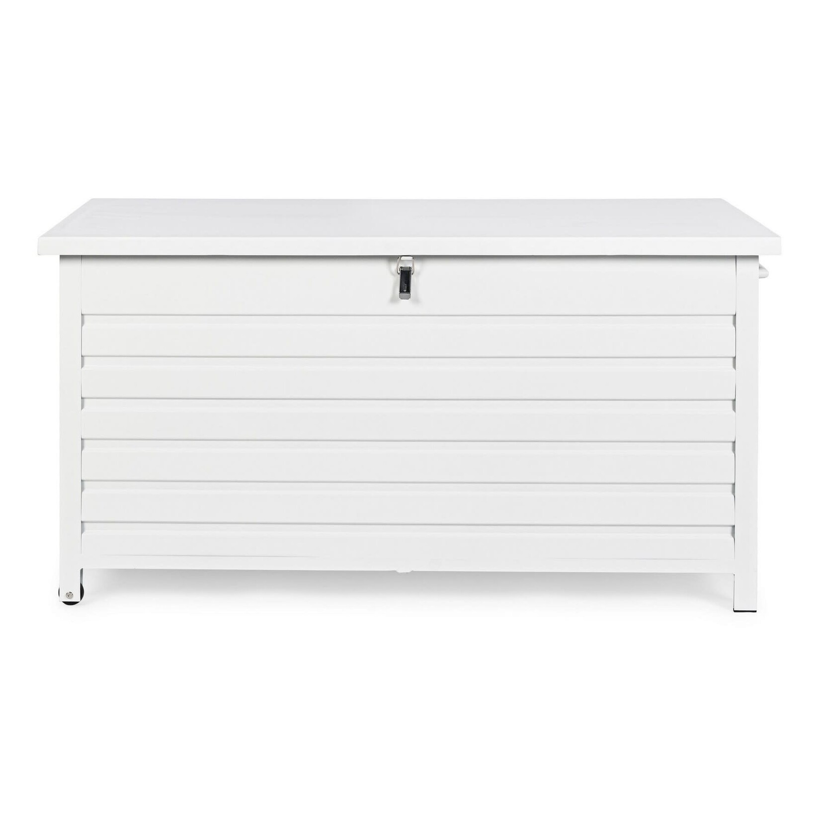 Kissenbox weiss 155x97xH83cm Aluminium mit Räder