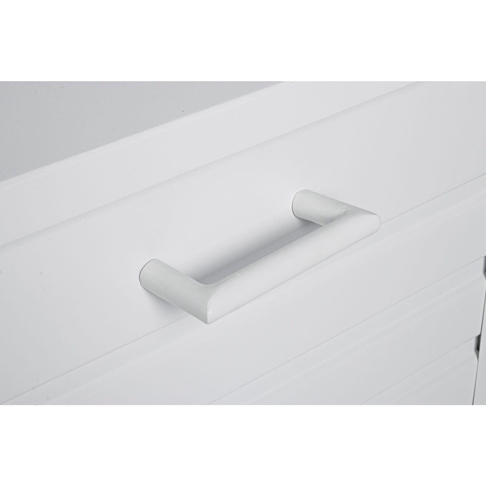 Kissenbox weiss 155x97xH83cm Aluminium mit Räder