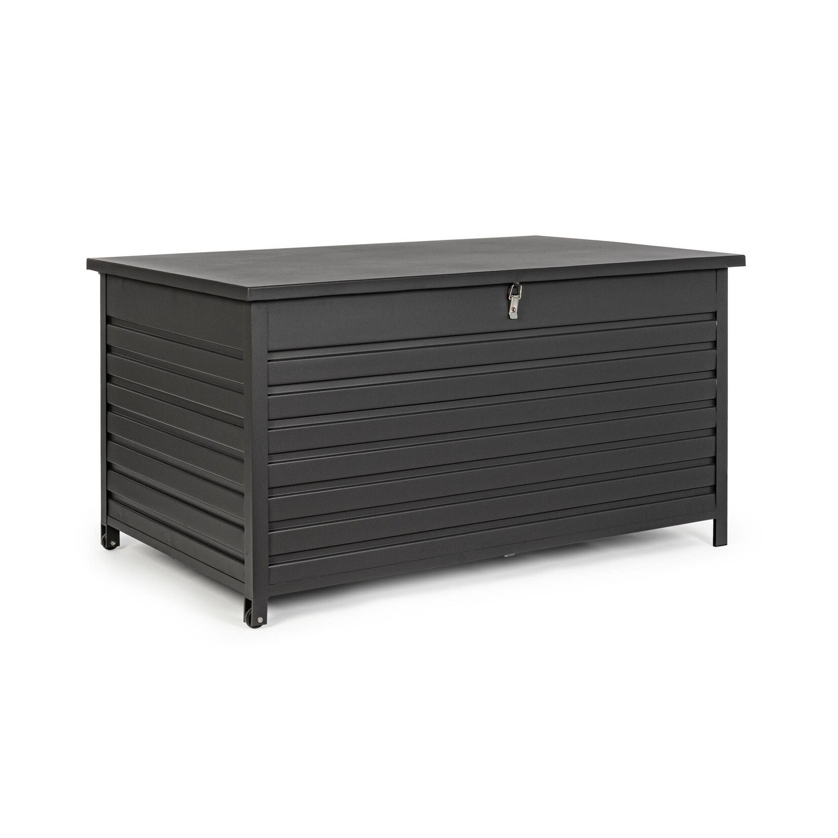 Kissenbox schwarz 155x97xH83cm Aluminium mit Räder