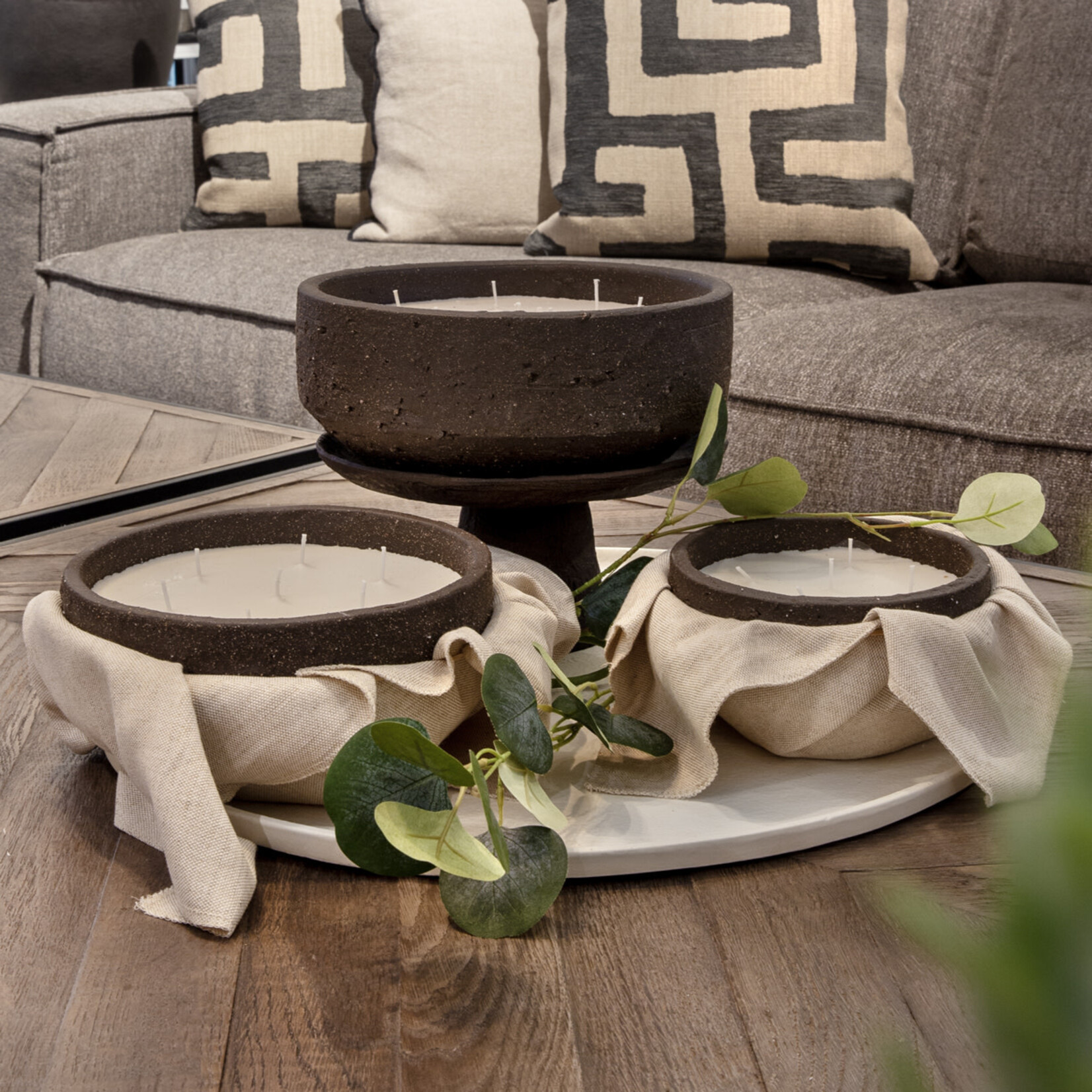 Barro Duftkerze M, Zedern Charcoal