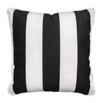Kissen Outdoor schwarz/weiss 50x50cm