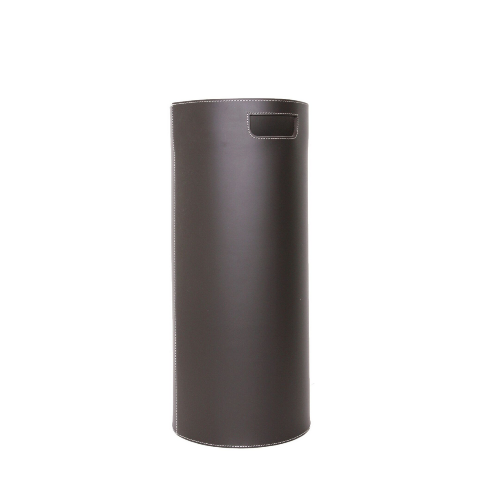 Schirmständer Leder: braun, Naht: weiss D25x58cm