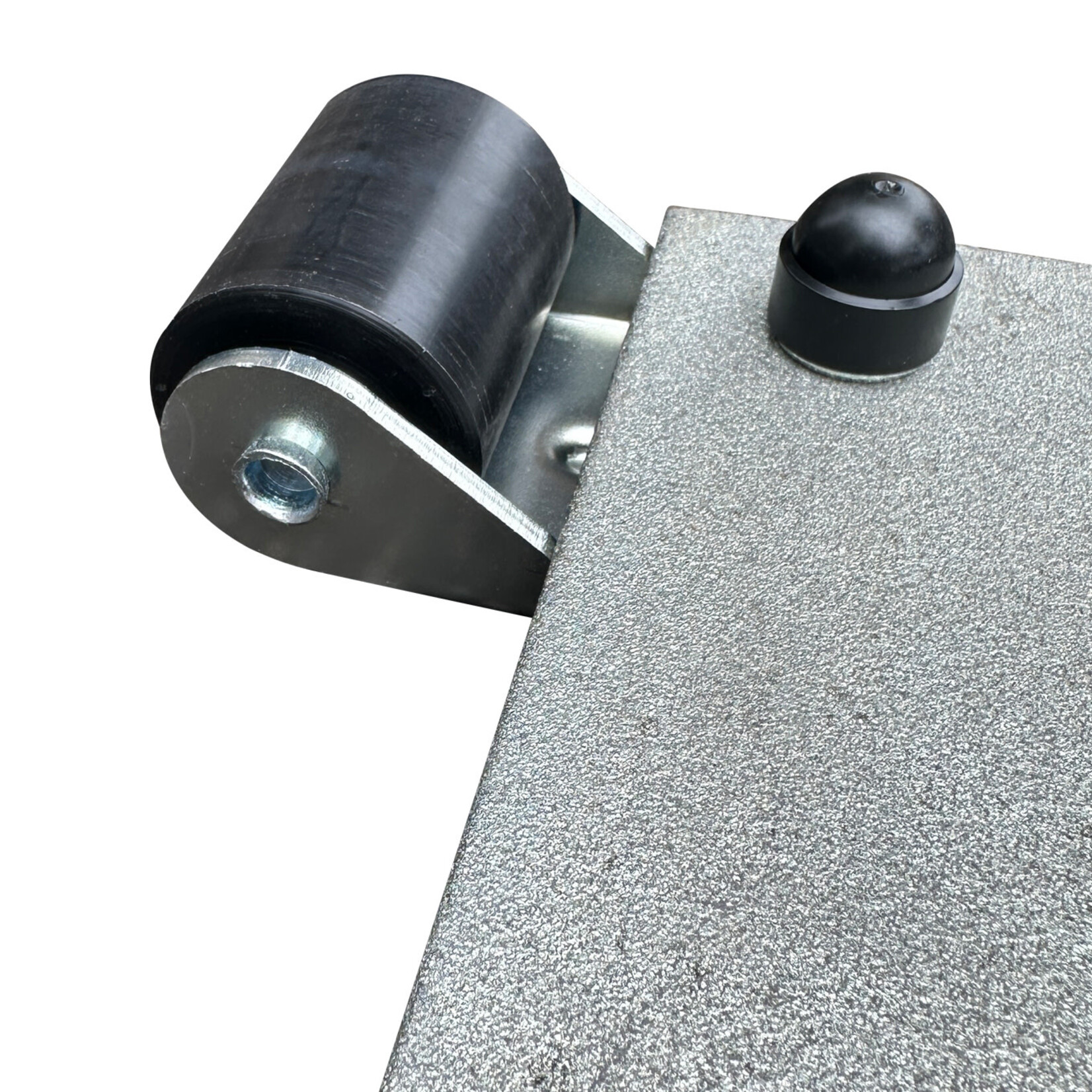 2 Rollen für Sonnenschirmständer silber