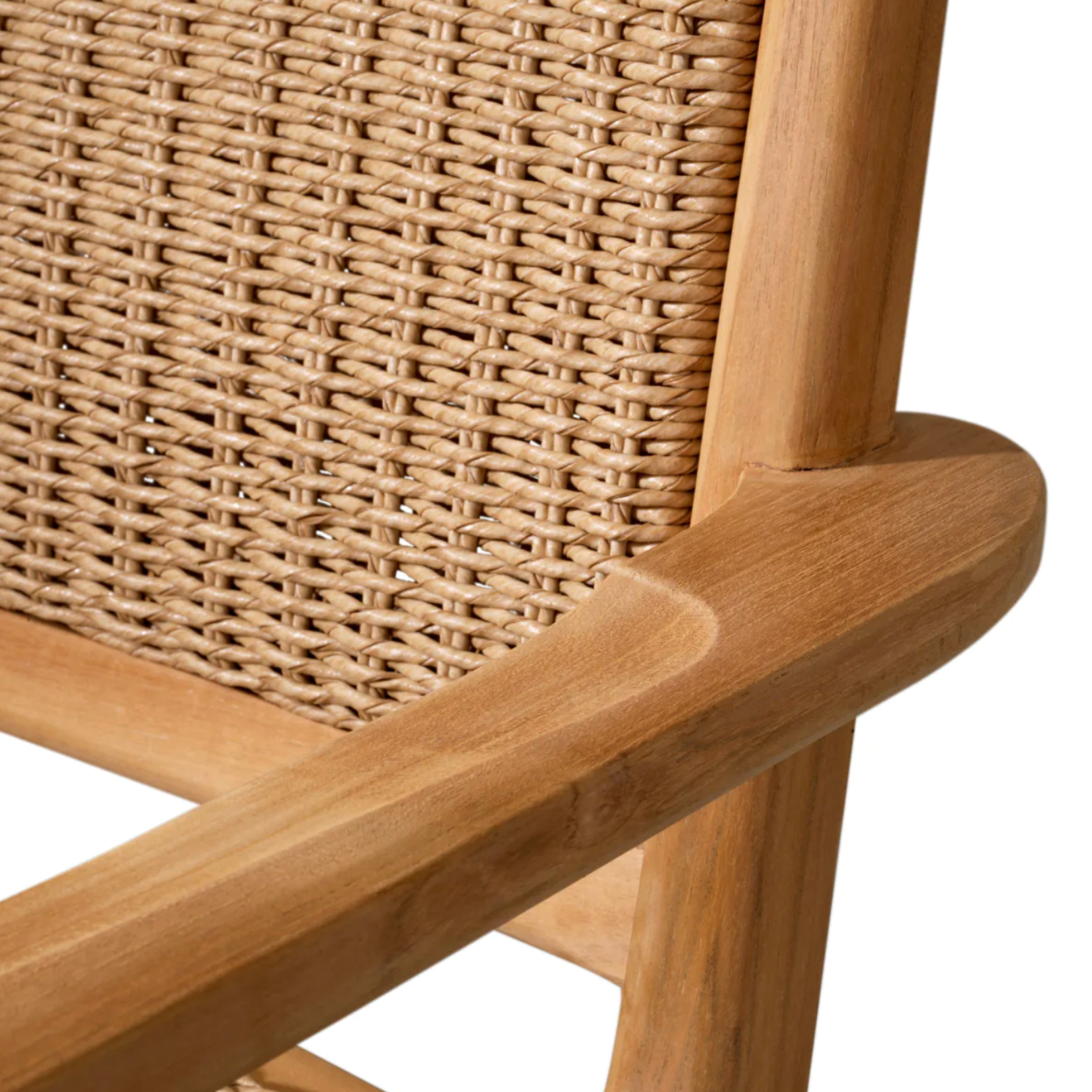 Pivetti Outdoor-Sessel B70xT66xH75cm (SH40cm), Teak natur & Rattan