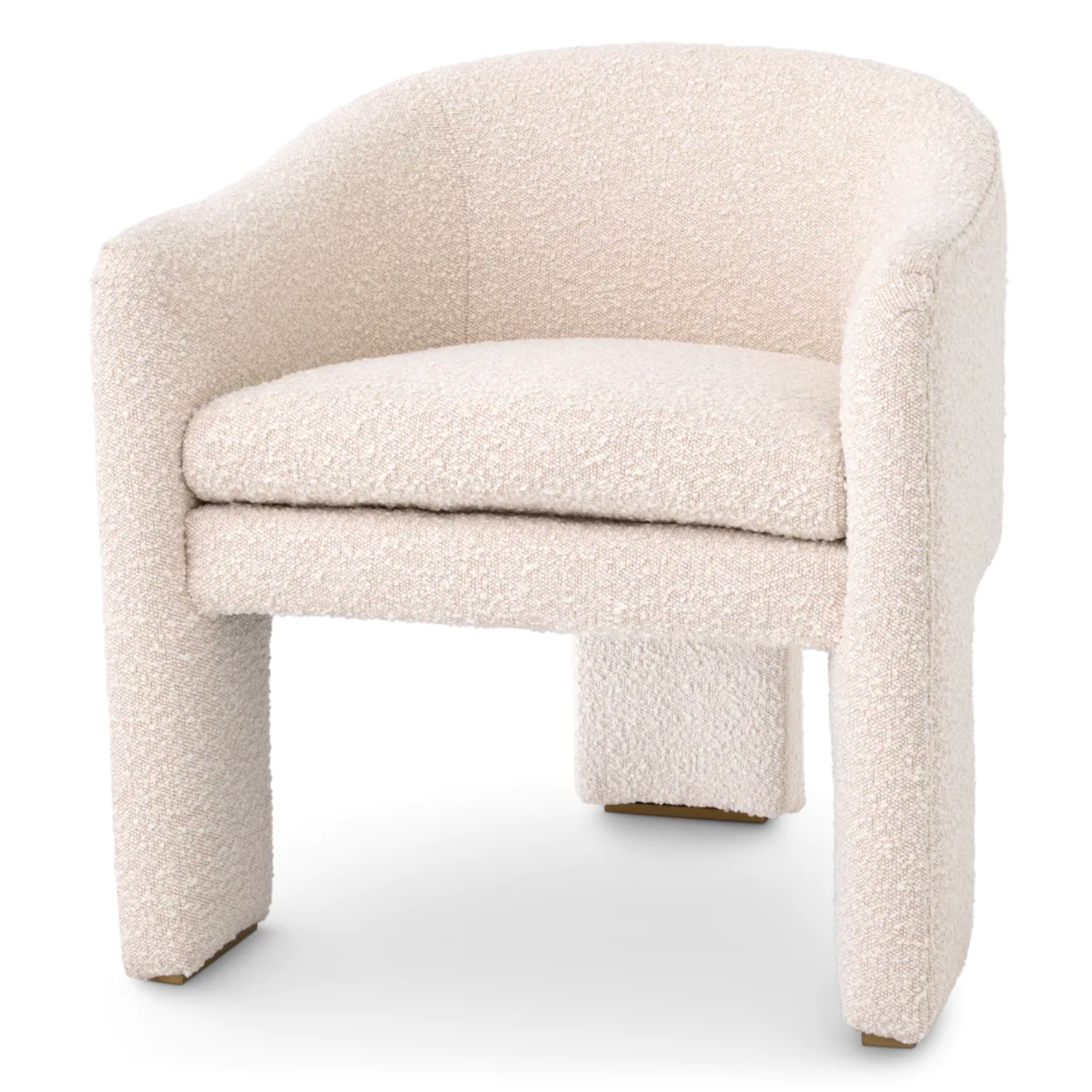 Pebbles Stuhl 66x67xH69cm, Stoff: Bouclé cream