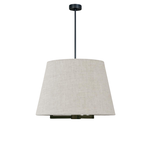 Tampa Hängelampe beige, Gestell dunkel, D60xH40cm