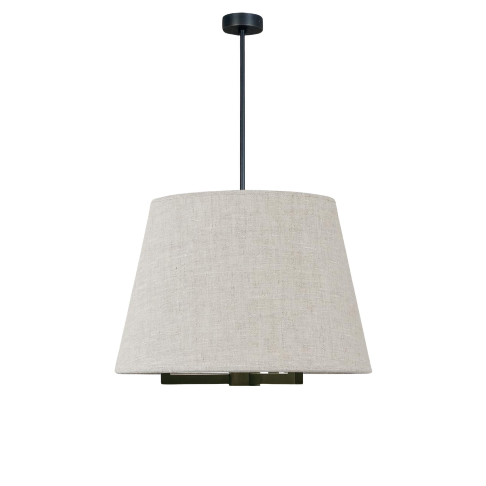 Tampa Hängelampe beige, Gestell dunkel, D60xH40cm