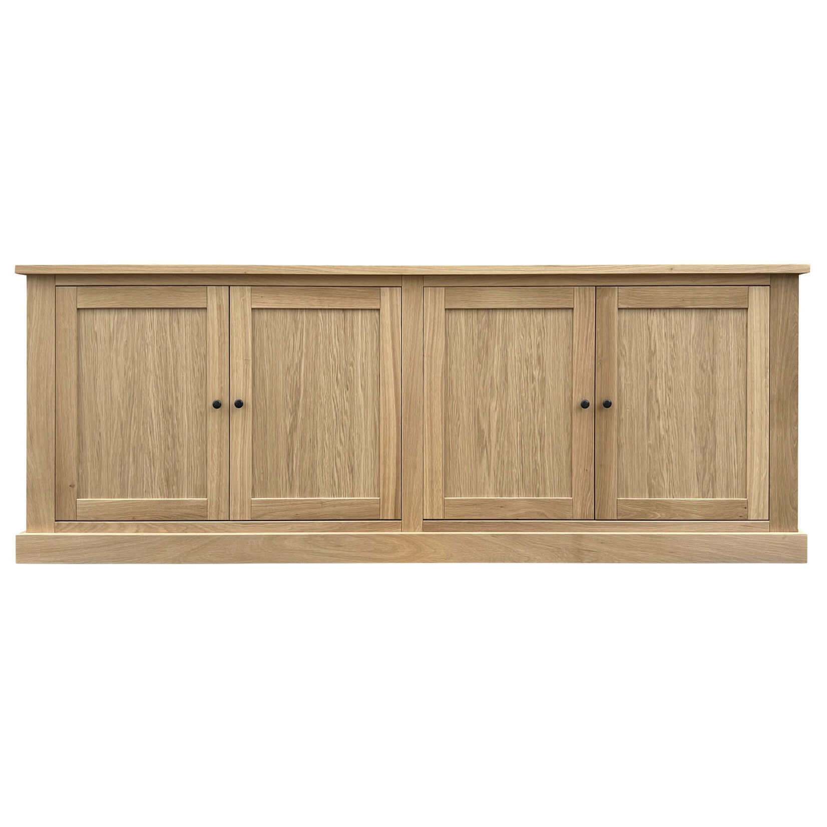 Sideboard mit vier Türen, Eiche natur, 220x45xH80cm