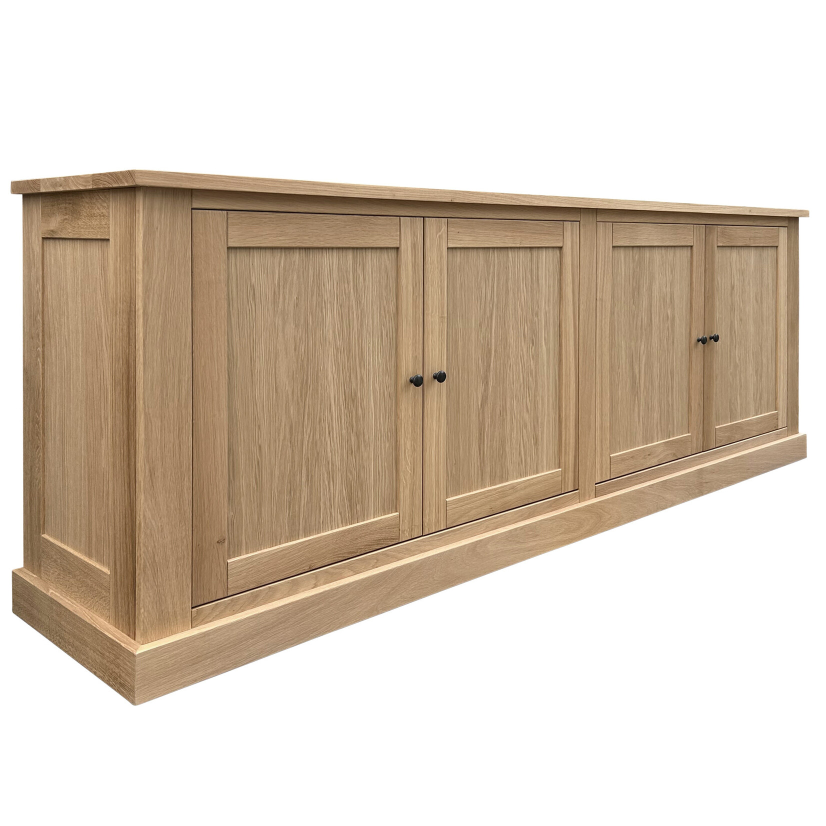 Sideboard mit vier Türen, Eiche natur, 220x45xH80cm