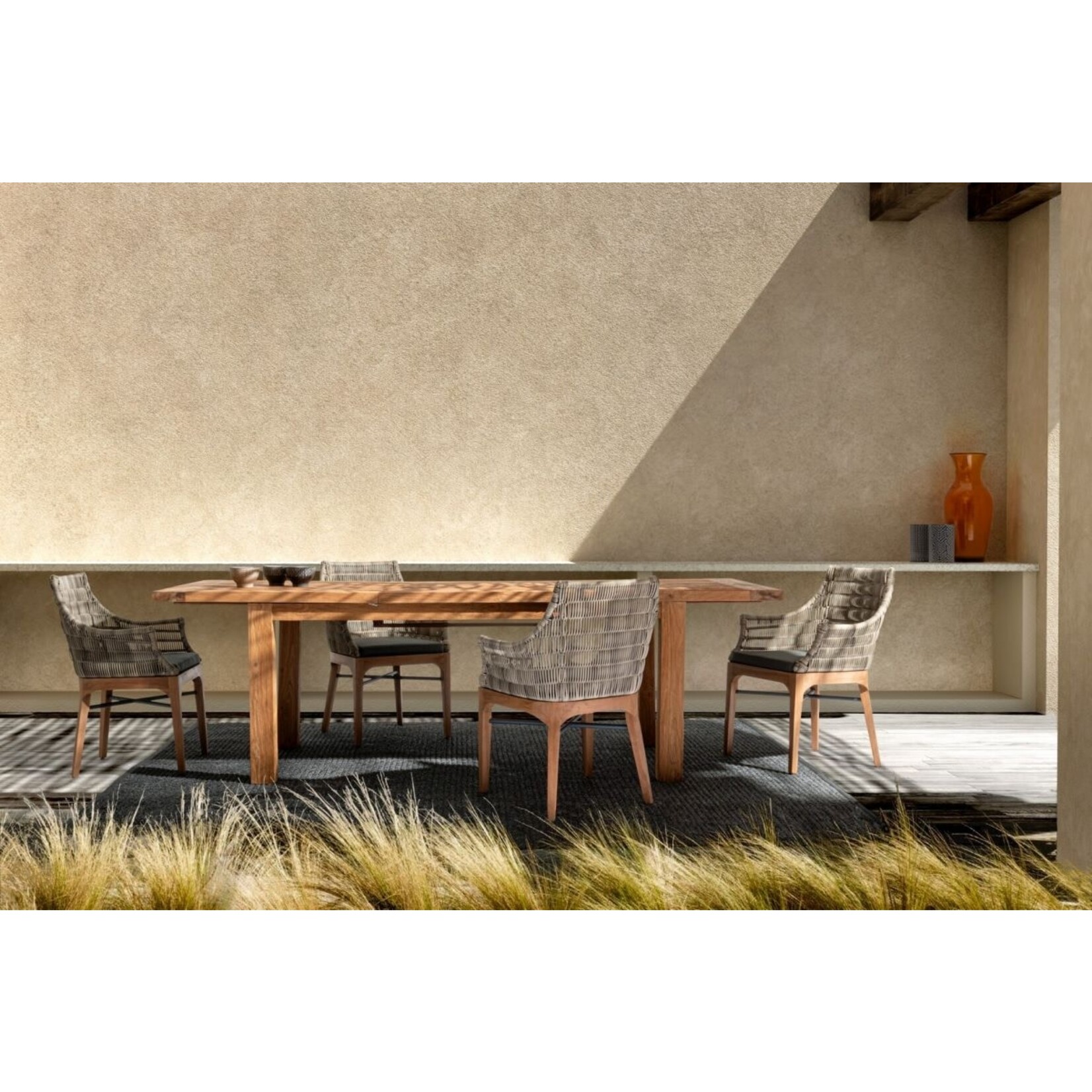 Greenwich Gartentisch 180-250x100cm Teak, mit Auszug