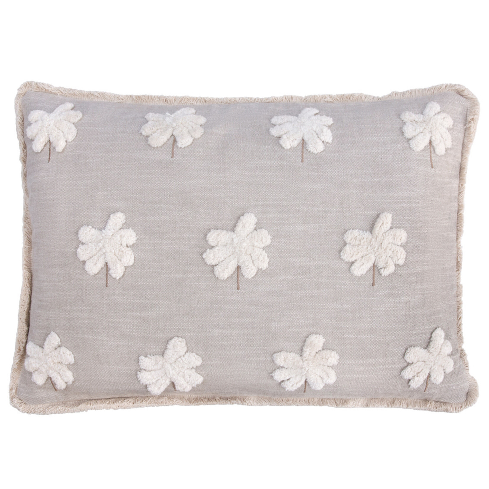 Baumwoll Kissen Coco Palmen natur 65x45cm