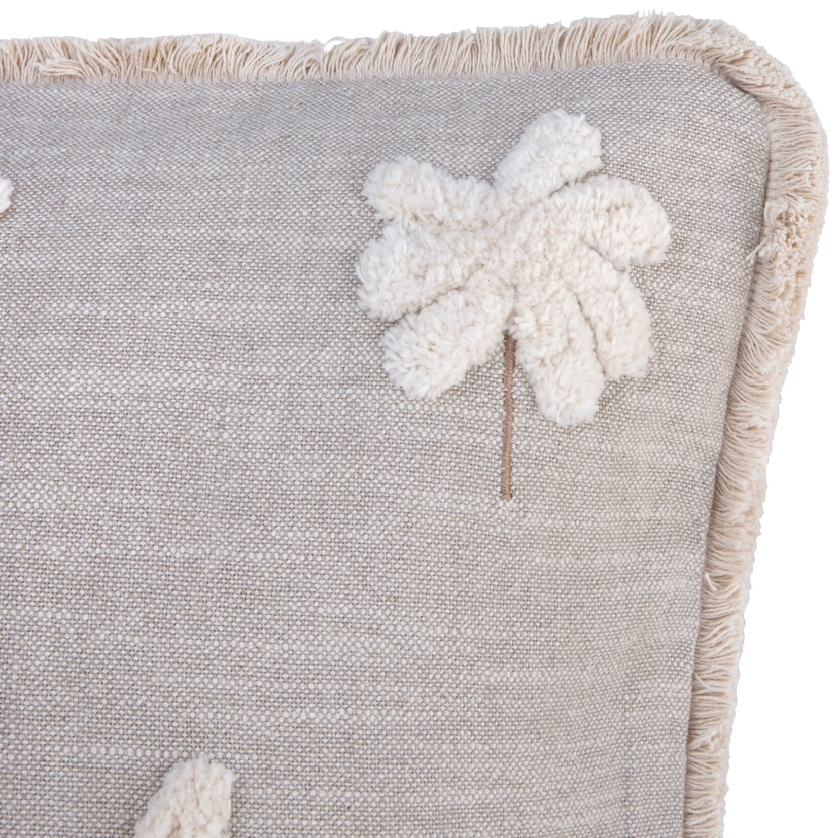 Baumwoll Kissen Coco Palmen natur 65x45cm
