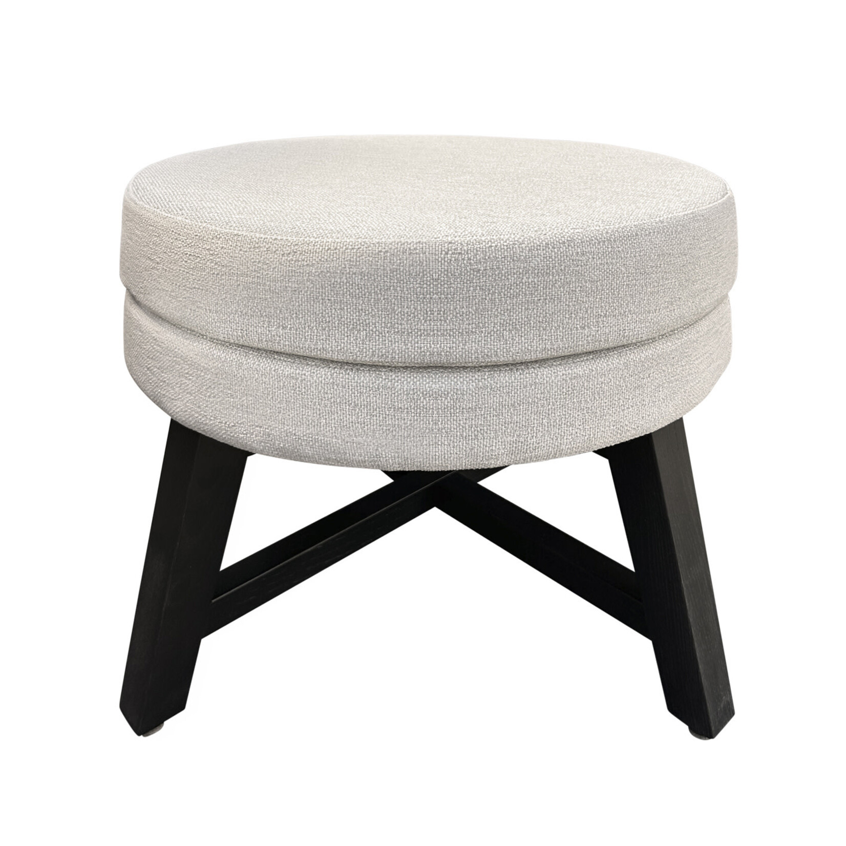 Hixon Hocker D53xH38cm Stoff: OUT col. 008 (col. GREY)