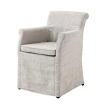 Tampa Stuhl mit Husse 56x62xH85cm SH54cm , Leinen creme