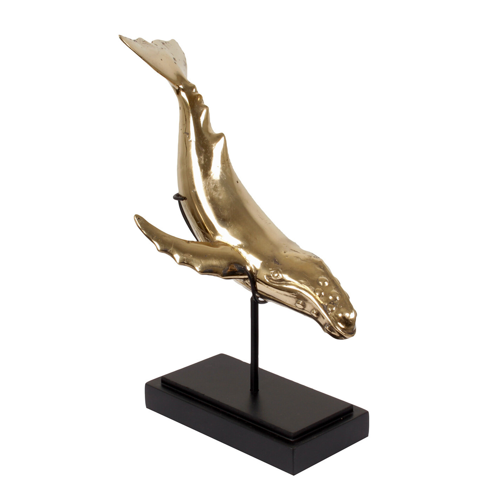 Wal Figur Messing gold, 27x9xH32cm