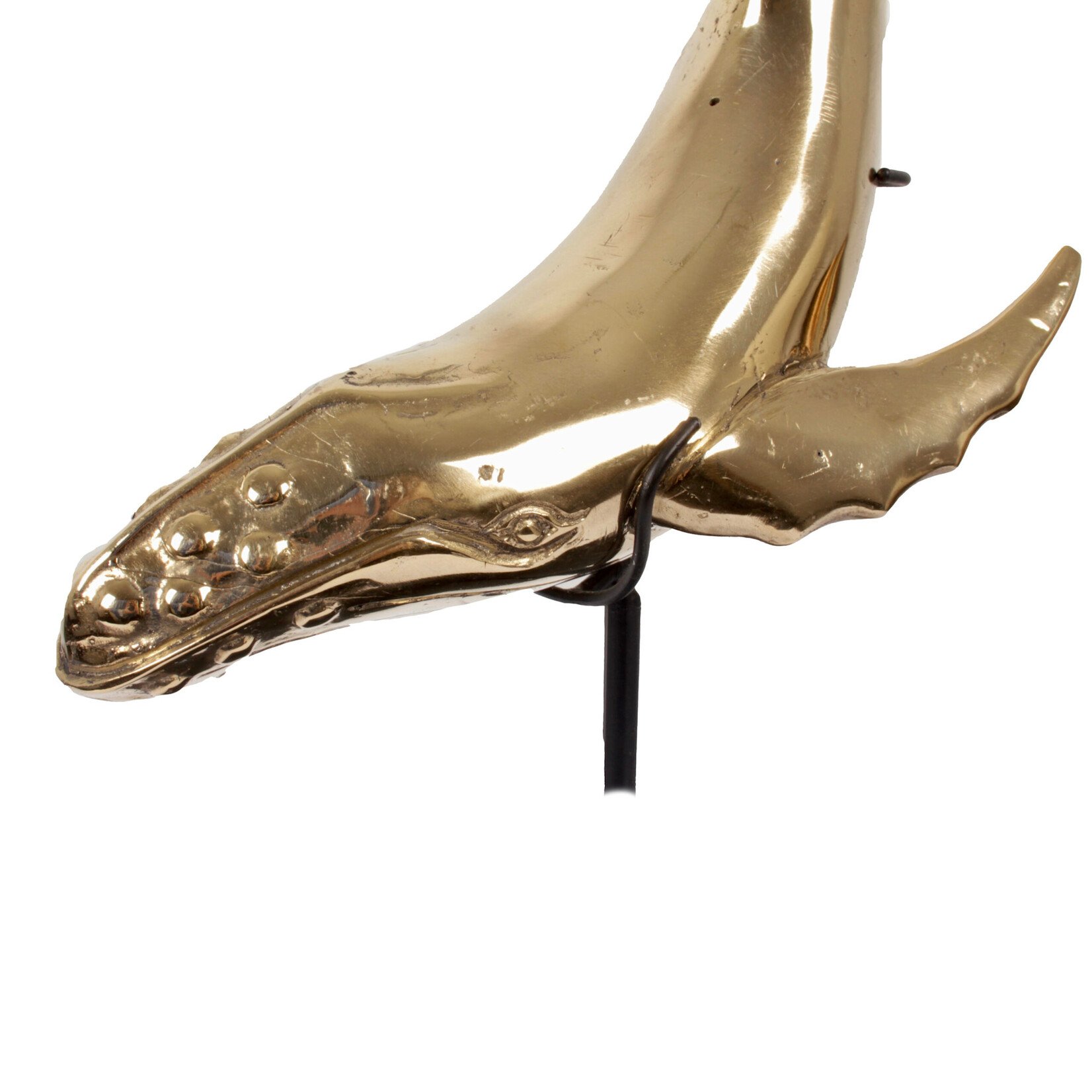 Wal Figur Messing gold, 27x9xH32cm
