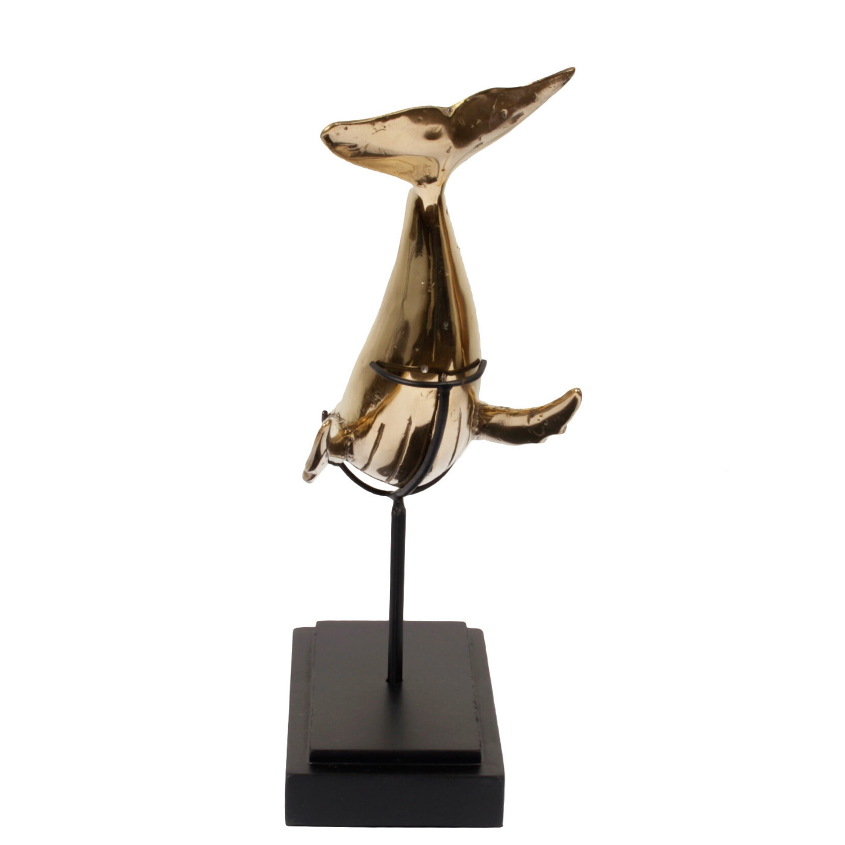 Wal Figur Messing gold, 27x9xH32cm