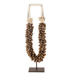 Muschelkette gross braun, 26x10xH59cm