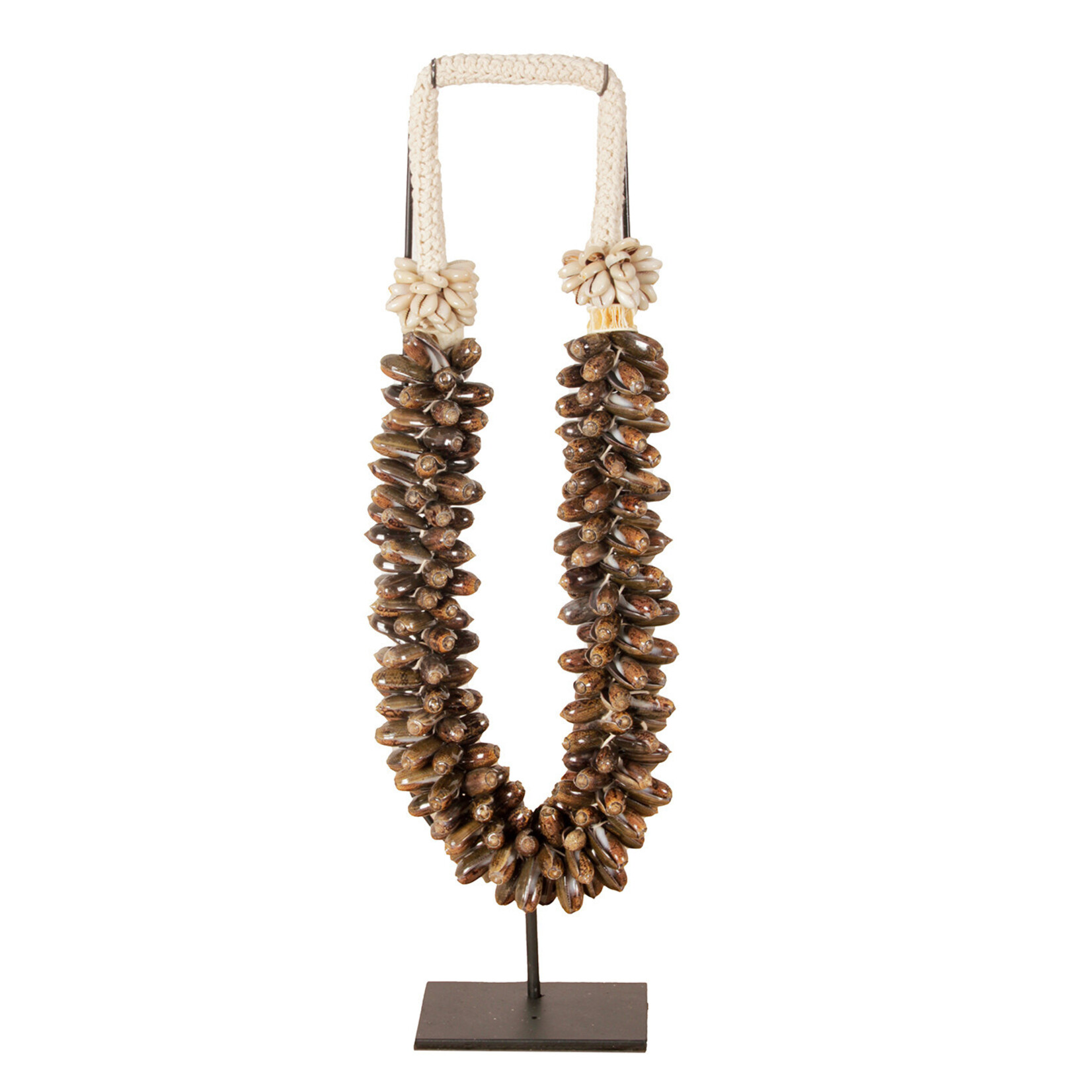 Muschelkette gross braun, 26x10xH59cm