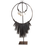 Muschelkette Octo gross dunkelbraun, 35x9.5xH67cm