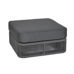 Lincoln Hocker dunkelgrau, 82x82xH42cm
