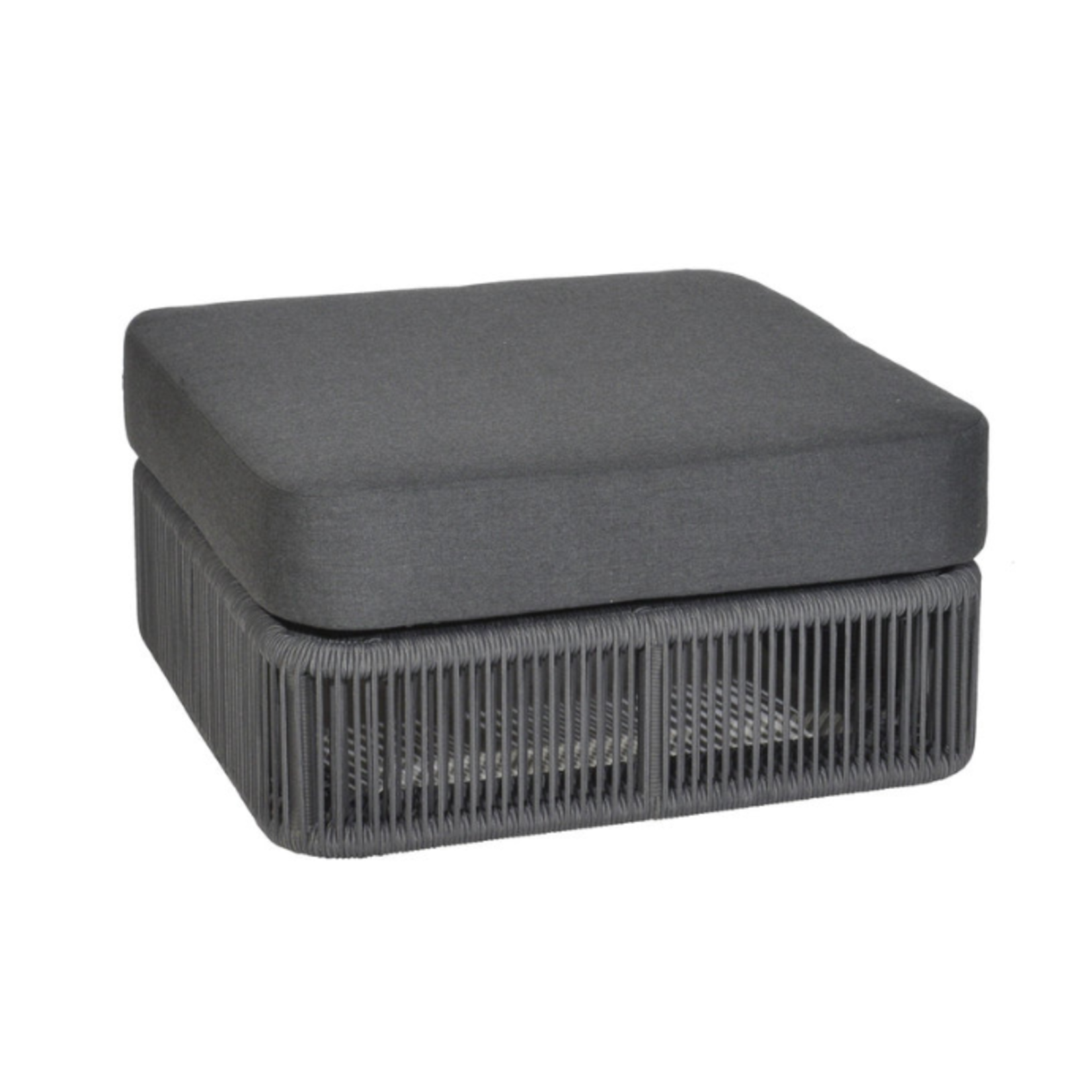 Lincoln Hocker dunkelgrau, 82x82xH42cm