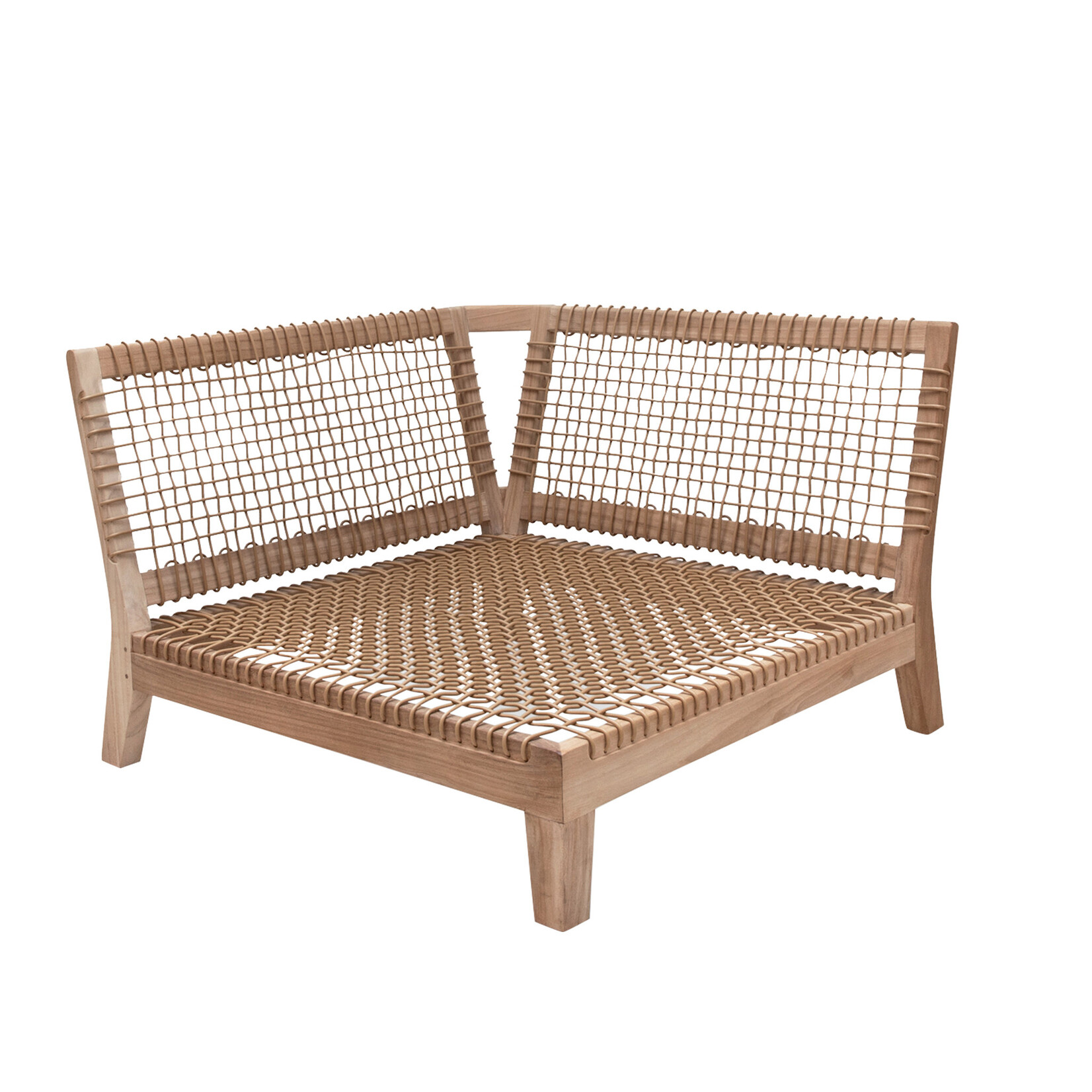 Monte Rosa Eckmodul, 98x98xH60cm inkl. Kissen weiss