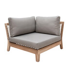 Monte Rosa Eckmodul, 98x98xH60cm inkl. Kissen taupe