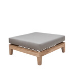 Monte Rosa Tisch/Hocker, 78x78xH20cm inkl. Kissen taupe