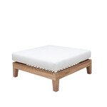Monte Rosa Tisch/Hocker, 78x78xH20cm inkl. Kissen weiss