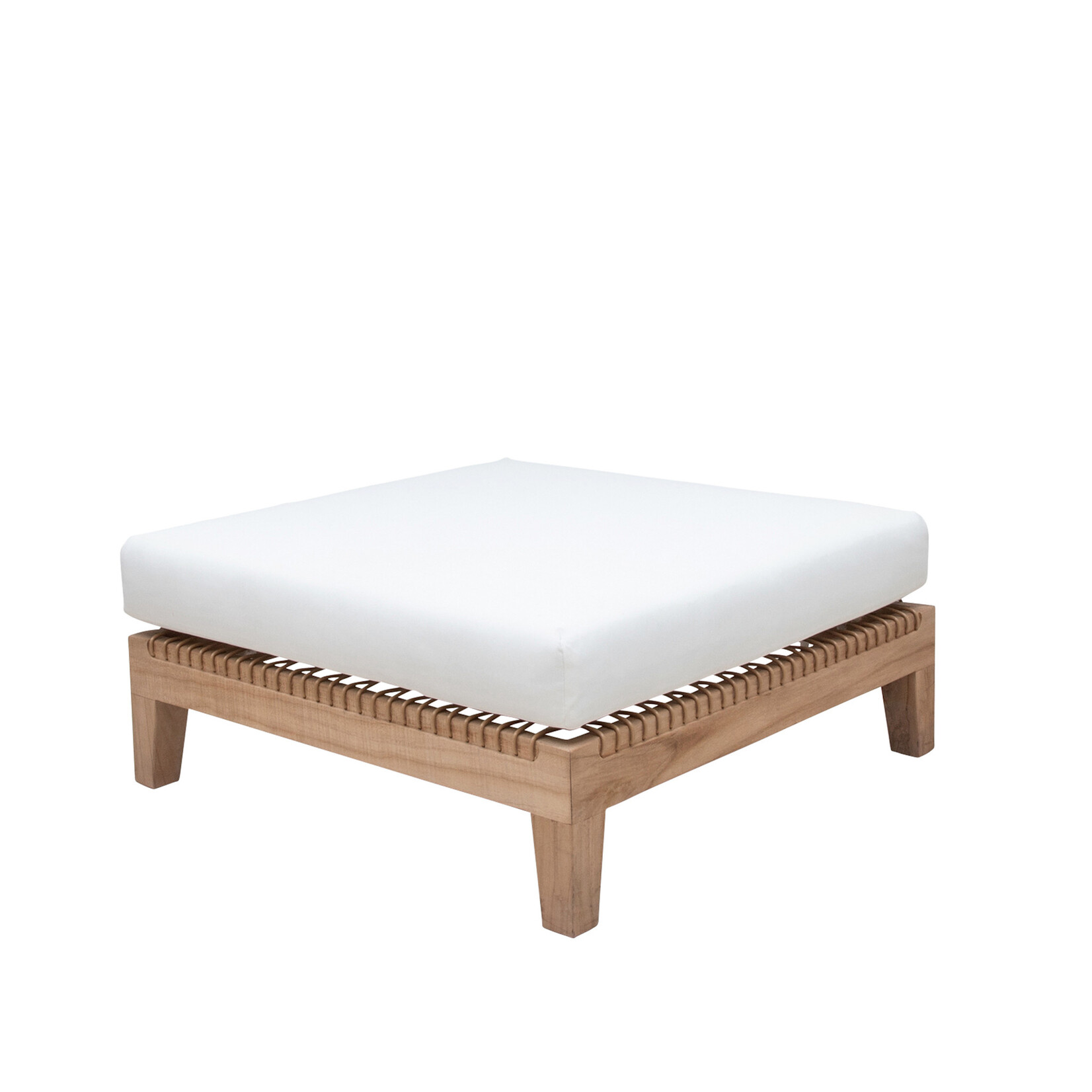 Monte Rosa Tisch/Hocker, 78x78xH20cm inkl. Kissen weiss