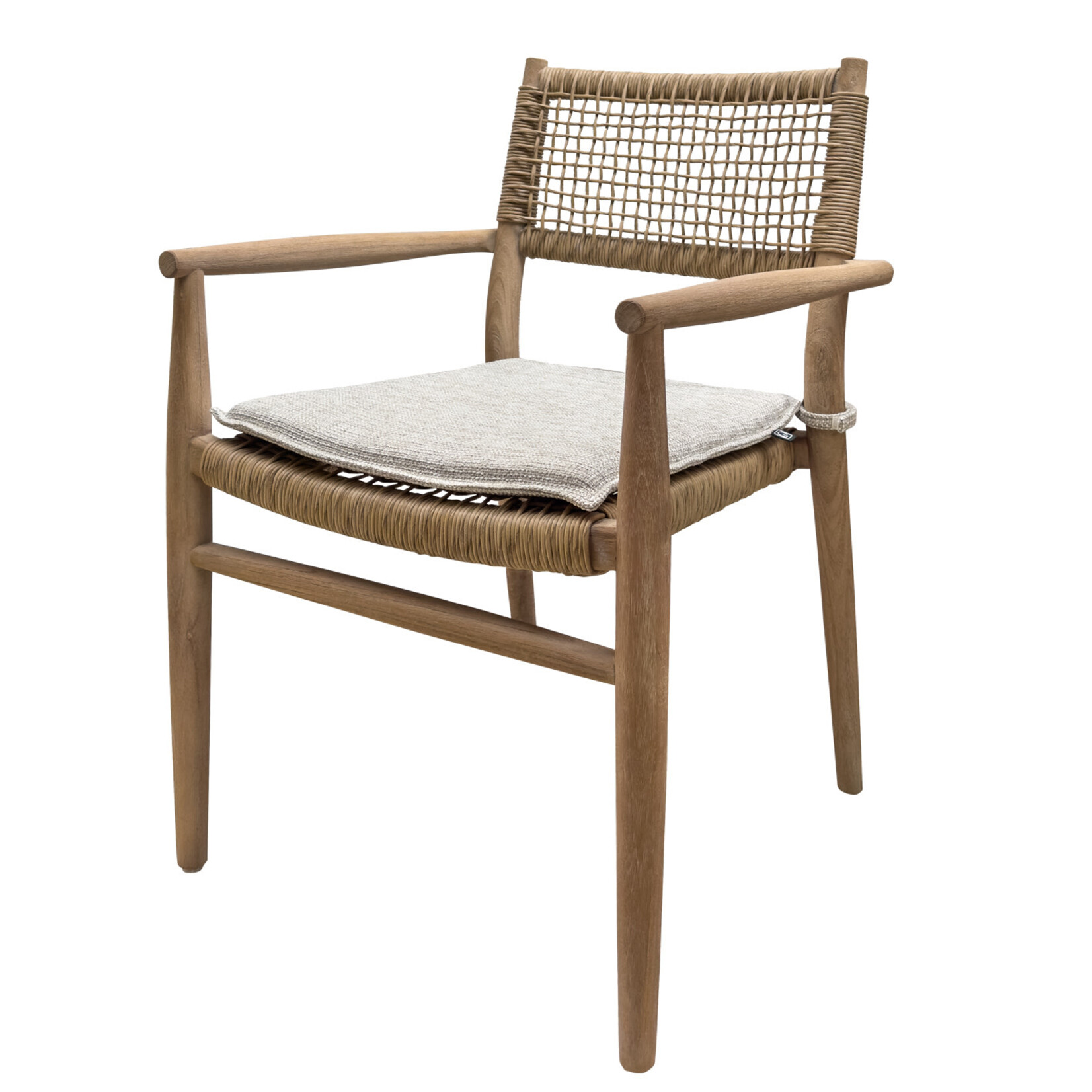 Mieke Stuhl Teak inkl. Kissen, 59x63xH87cm