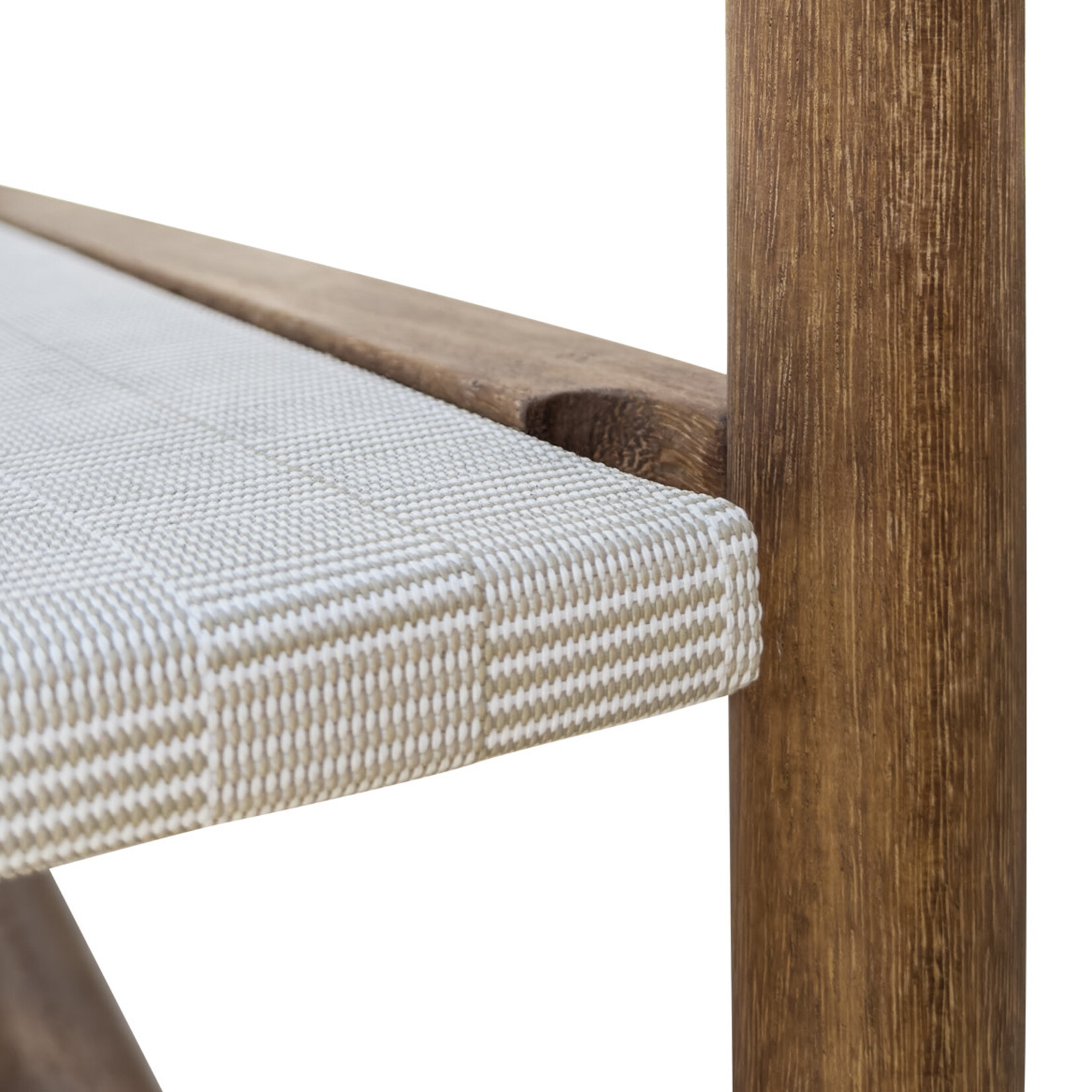 Hashi Schaukelstuhl, Stoff Jacquard Accardi Beige, 82x86x77cm